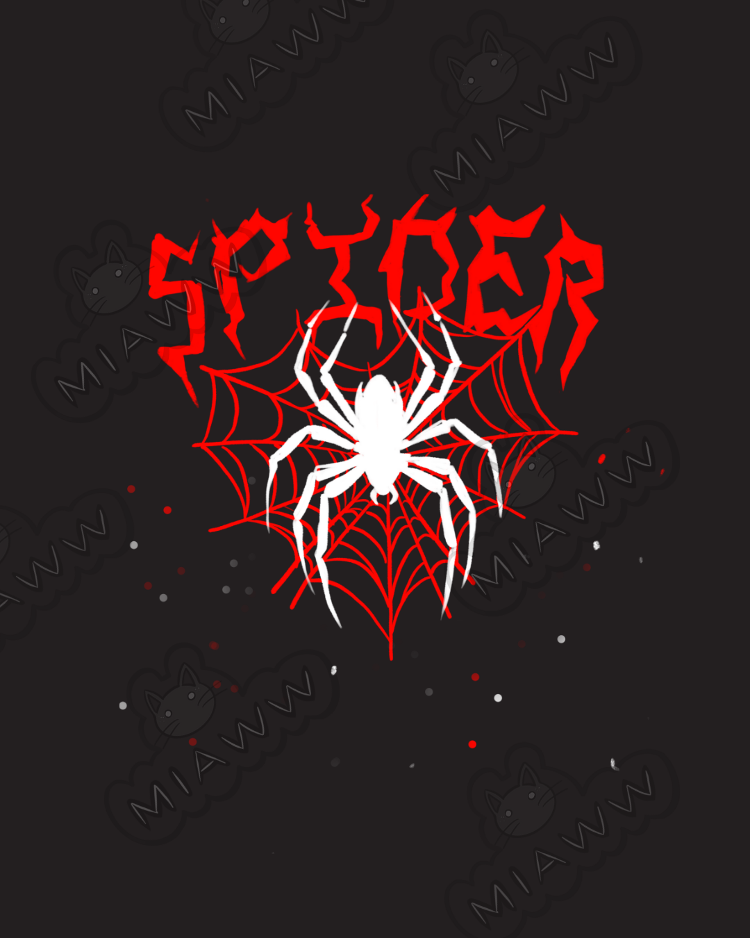 SPIDER - Black Crop top