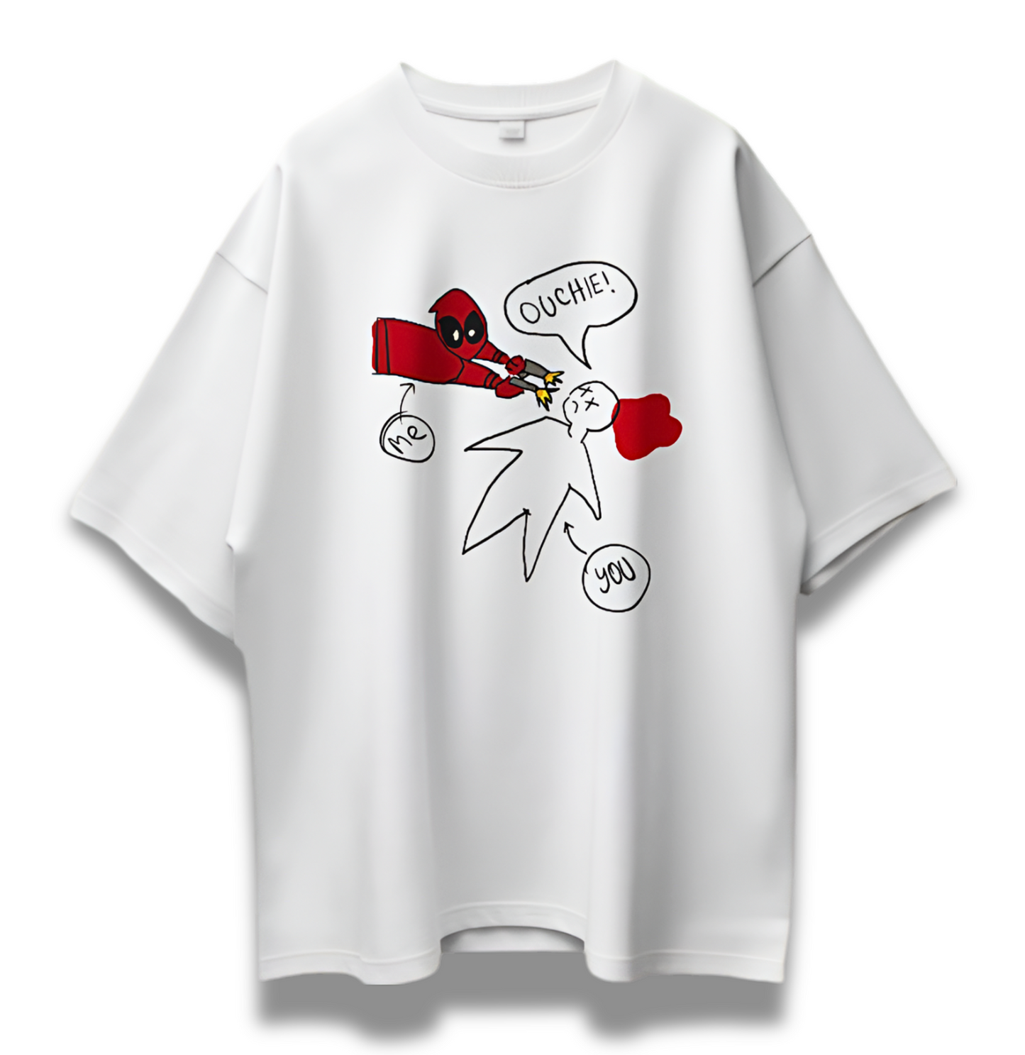 Deadpool Running  Oversize Tshirt
