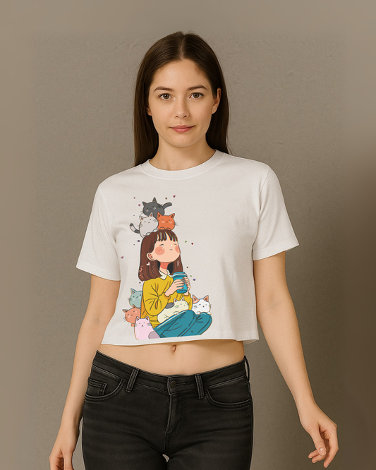 Cute Cats/ Kitty - Crop Top